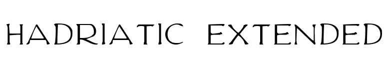 Hadriatic Extended font preview