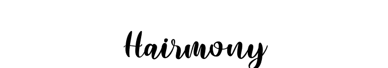 Hairmony font preview