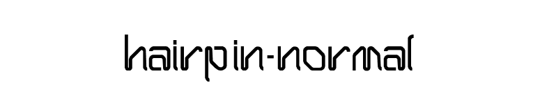 Hairpin-Normal font preview