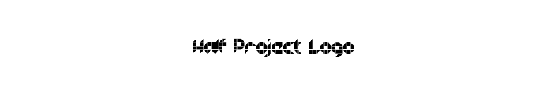 Half Project Logo font preview