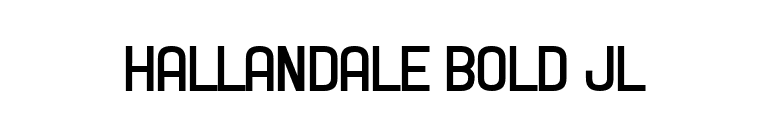Hallandale Bold JL font preview