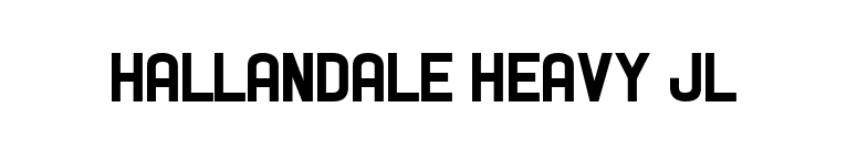 Hallandale Heavy JL font preview