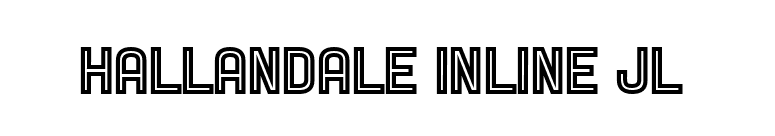 Hallandale Inline JL font preview