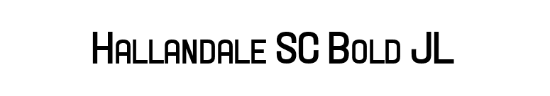 Hallandale SC Bold JL font preview