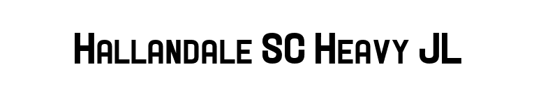 Hallandale SC Heavy JL font preview