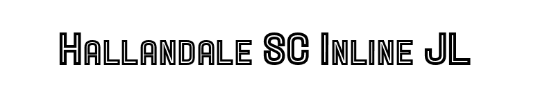 Hallandale SC Inline JL font preview