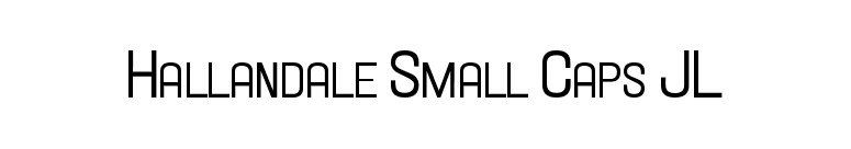 Hallandale Small Caps JL font preview