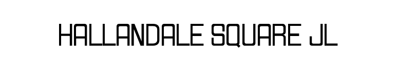 Hallandale Square JL font preview