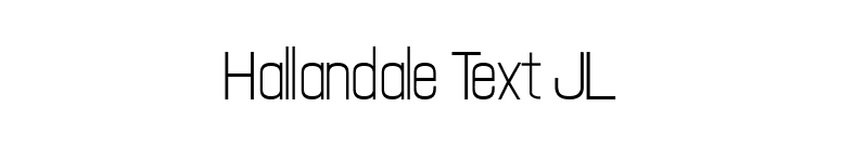 Hallandale Text JL font preview