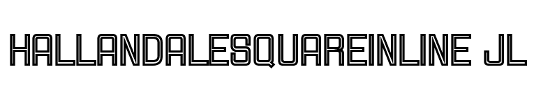 HallandaleSquareInline JL font preview
