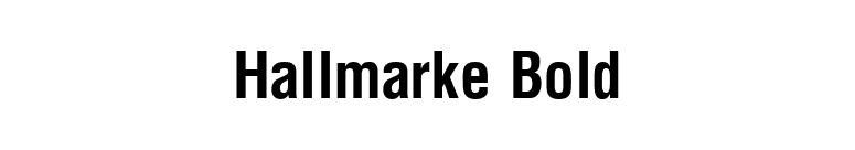 Hallmarke Bold font preview