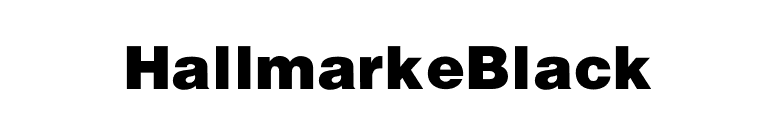 HallmarkeBlack font preview