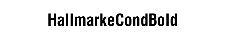 HallmarkeCondBold font preview