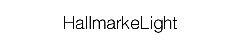 HallmarkeLight font preview