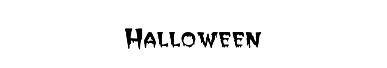 Halloween font preview