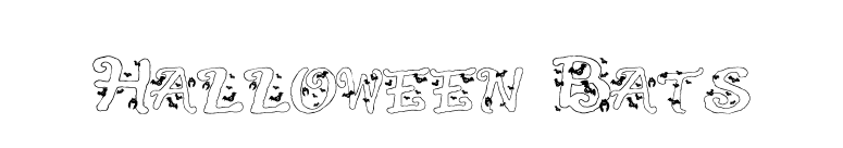 Halloween Bats font preview