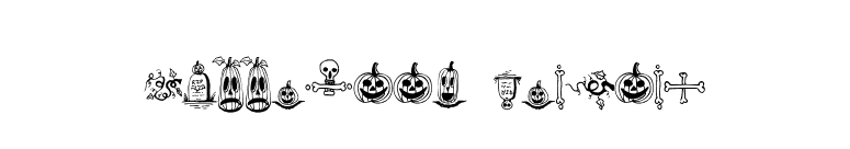 Halloween Borders font preview