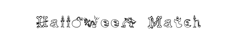 Halloween Match font preview