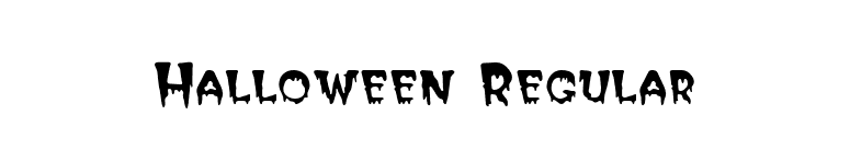 Halloween Regular font preview