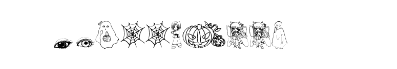 halloween2001 font preview