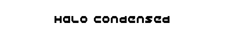 Halo Condensed font preview