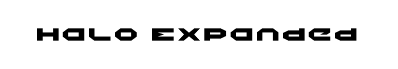 Halo Expanded font preview