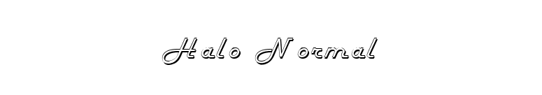 Halo Normal font preview