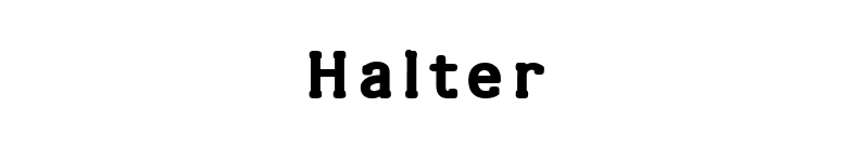 Halter font preview