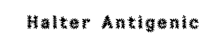 Halter Antigenic font preview