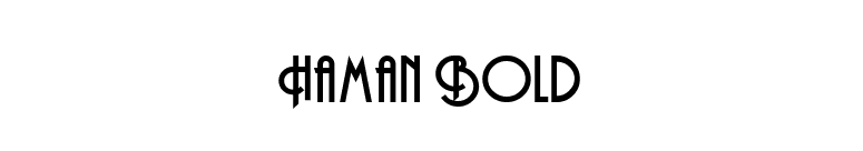 Haman Bold font preview