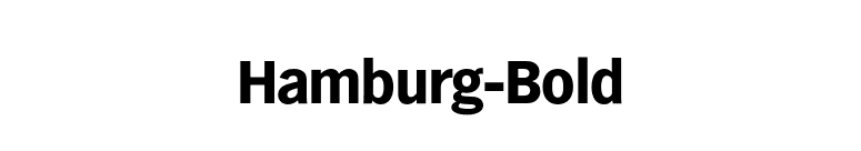 Hamburg-Bold font preview