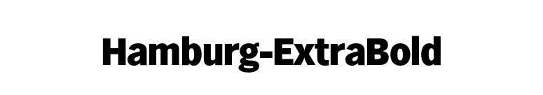 Hamburg-ExtraBold font preview