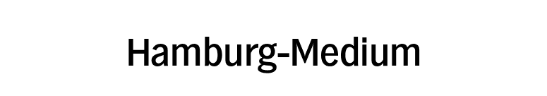 Hamburg-Medium font preview