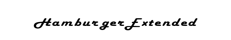 HamburgerExtended font preview