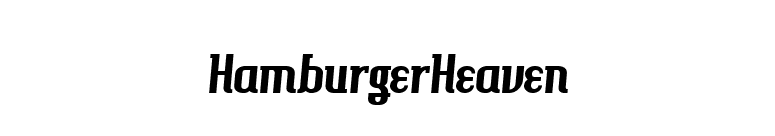 HamburgerHeaven font preview