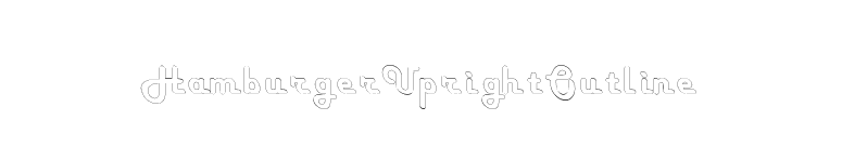 HamburgerUprightOutline font preview