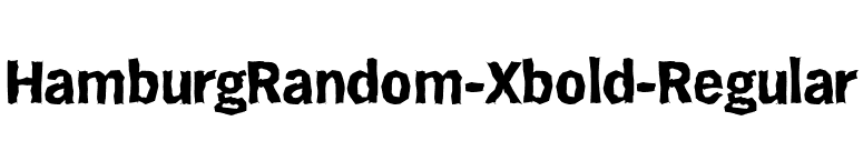 HamburgRandom-Xbold-Regular font preview