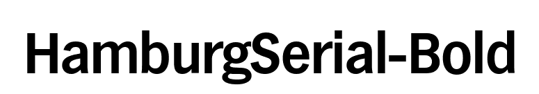 HamburgSerial-Bold font preview