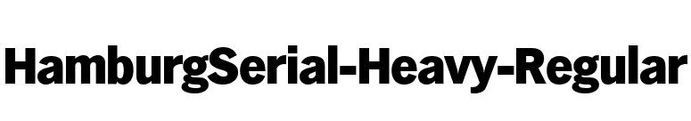 HamburgSerial-Heavy-Regular font preview