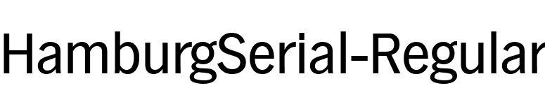 HamburgSerial-Regular font preview