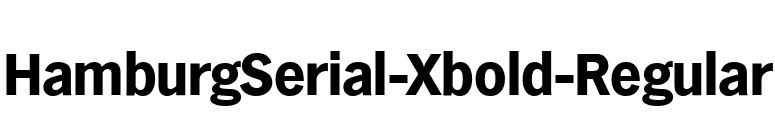 HamburgSerial-Xbold-Regular font preview