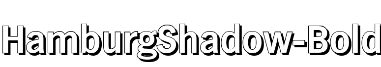 HamburgShadow-Bold font preview