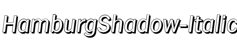 HamburgShadow-Italic font preview