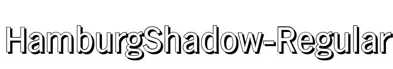 HamburgShadow-Regular font preview
