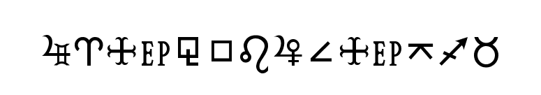 HamburgSymbols font preview
