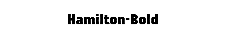 Hamilton-Bold font preview