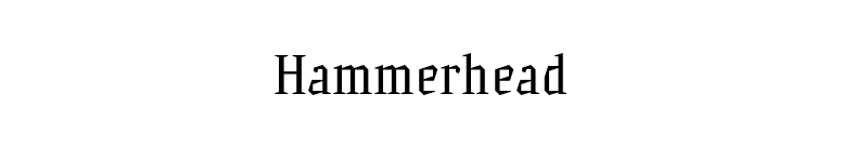 Hammerhead font preview