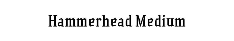 Hammerhead Medium font preview