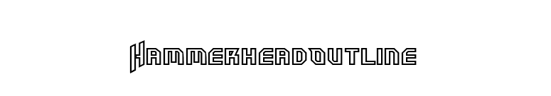 HammerheadOutline font preview