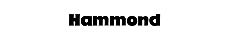 Hammond font preview